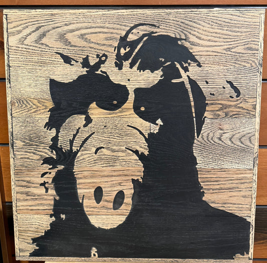 Wooden sign of Alf